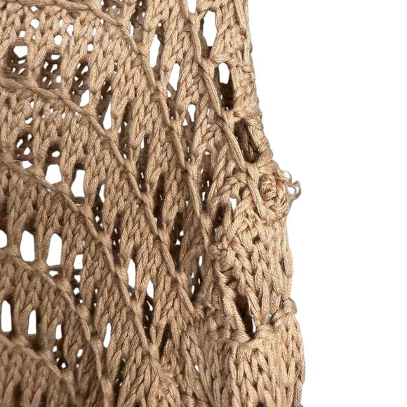 Sablyn Size L Mariella Open Knit Pullover Sweater Beach Coastal Cashmere Summer - Picture 8 of 9